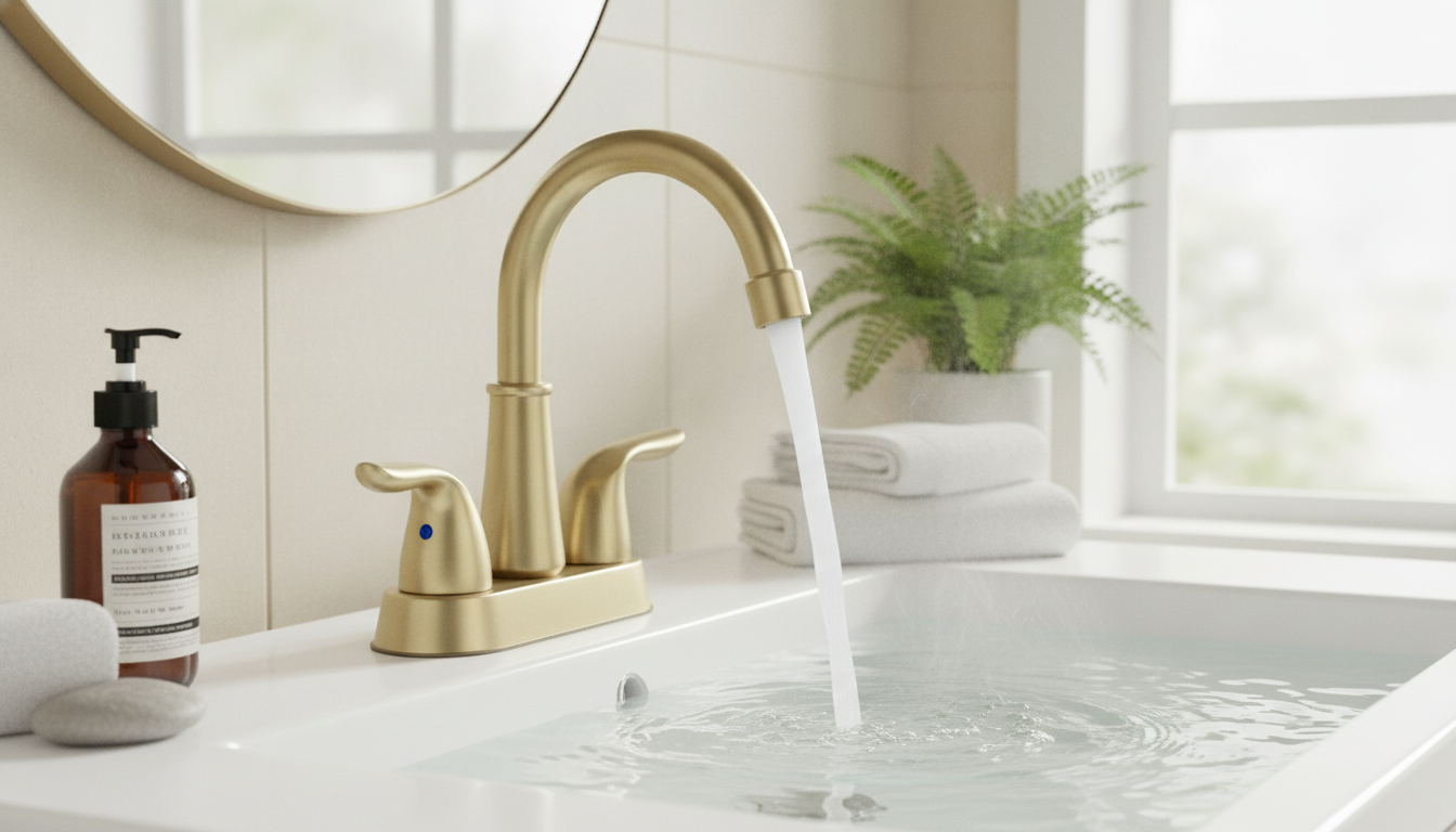 Brass Dual-Handle Deck-Mount Sink Faucet Guide