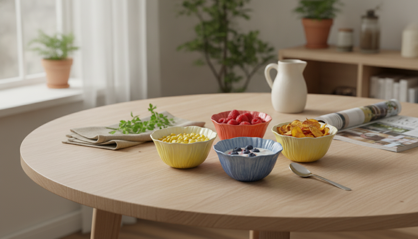 Floral Porcelain Bowl: Elevate Everyday Serving & Decor