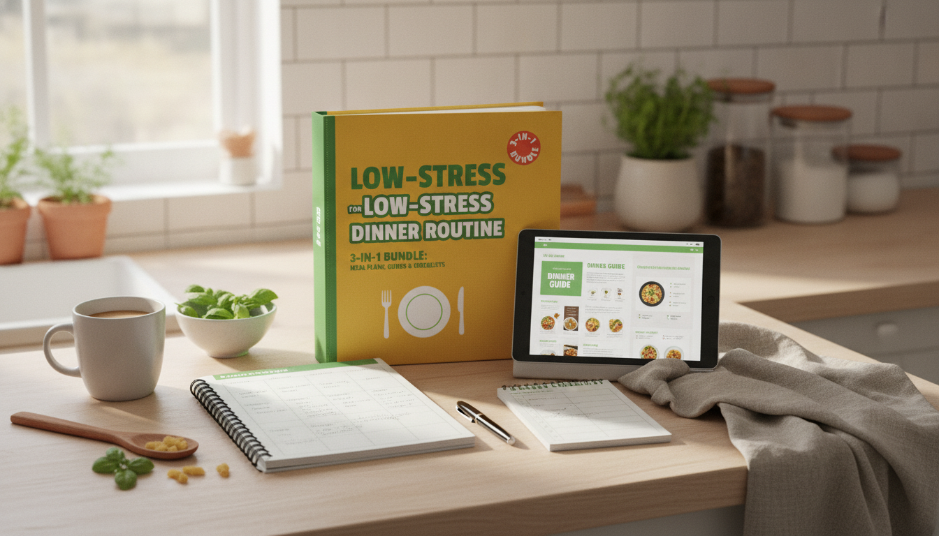 Low-Stress Dinner Routine Toolkit: Plans, Guides & Checklists