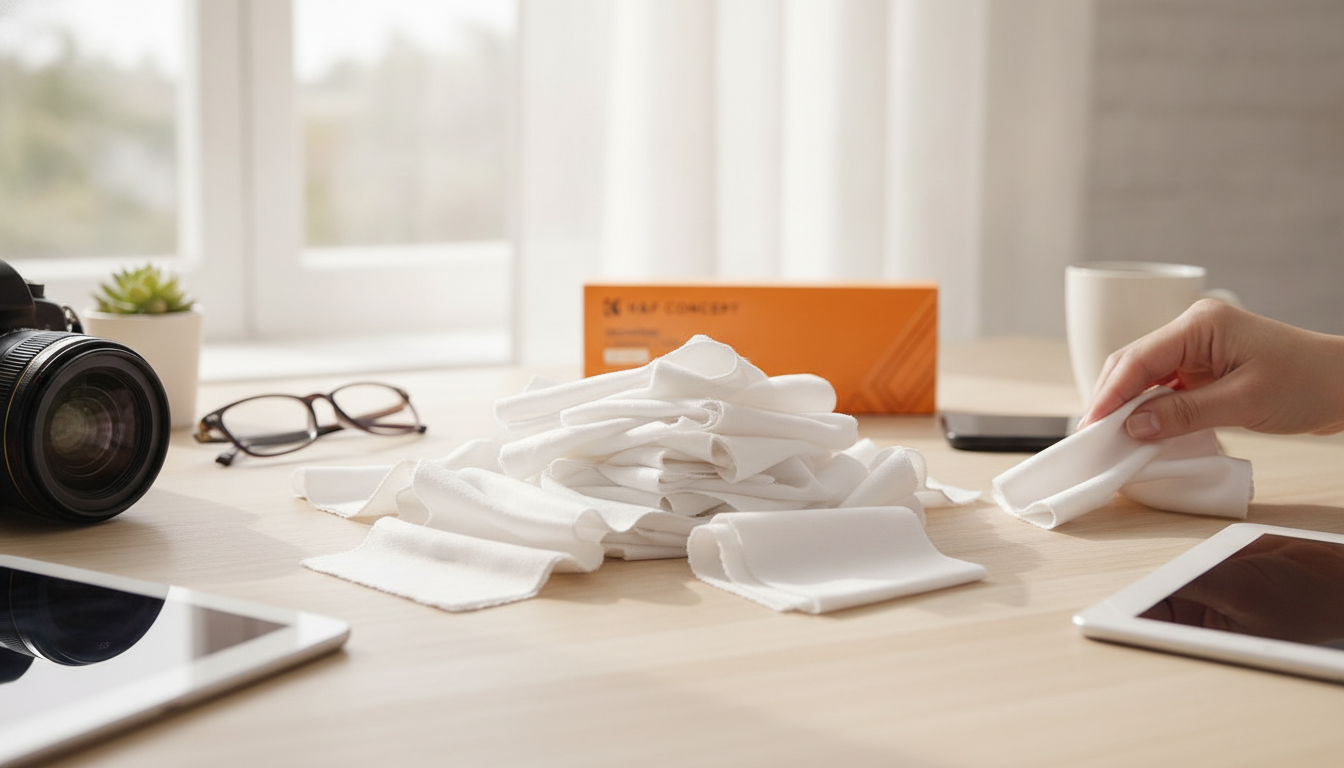 20-Pack Microfiber Cloths for Lenses, Screens & Glasses